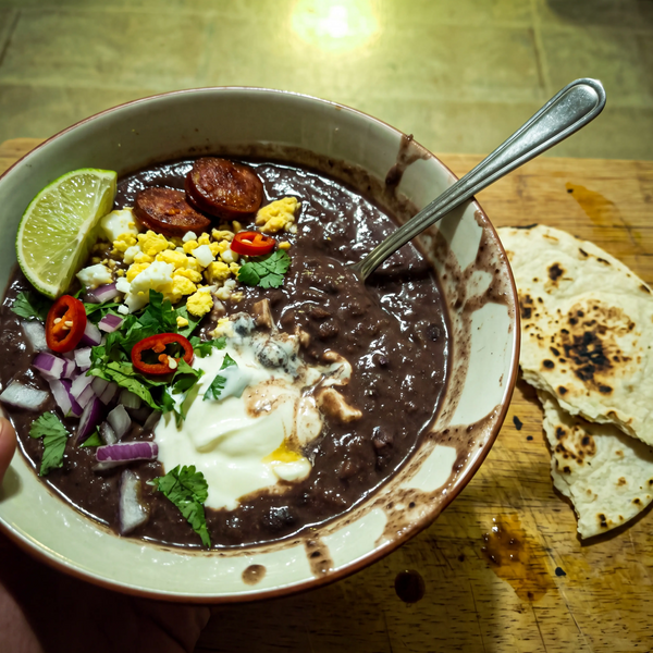 Customer photo of homemade black bean soup