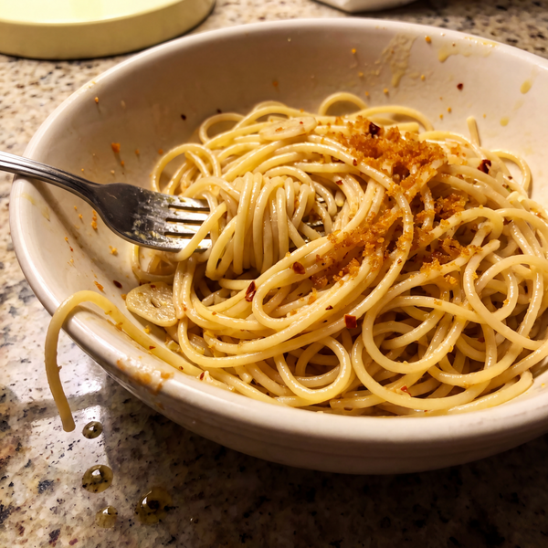 Customer photo of homemade spaghetti alla bottarga